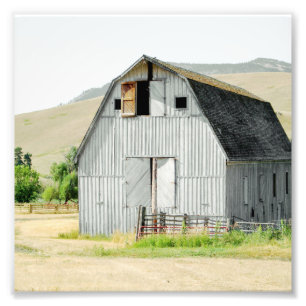 Foto Campo de cultivo Blue Rural Barn Square 