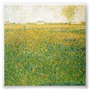 Foto Campos de Alfalfa Saint Denis por Georges Seurat