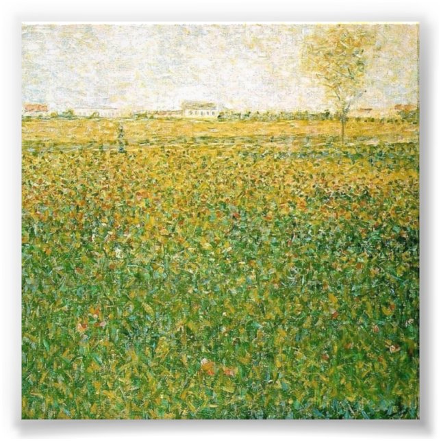 Foto Campos de Alfalfa Saint Denis por Georges Seurat (Frente)