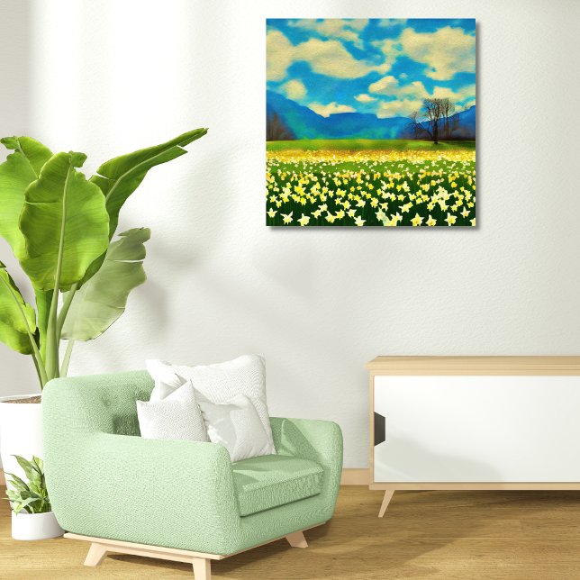 Foto Campos de Daffodils - pintura (Subido por el creador)