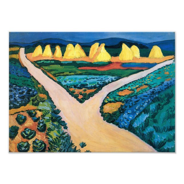 Foto Campos de Verduras | Auguste Macke | (Frente)