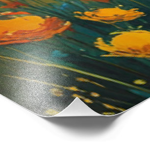 Foto Campos dorados bajo un cielo vibrante