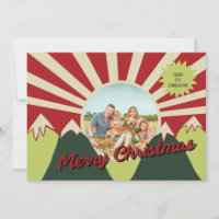 Foto Campy Retro Style Feliz Navidad