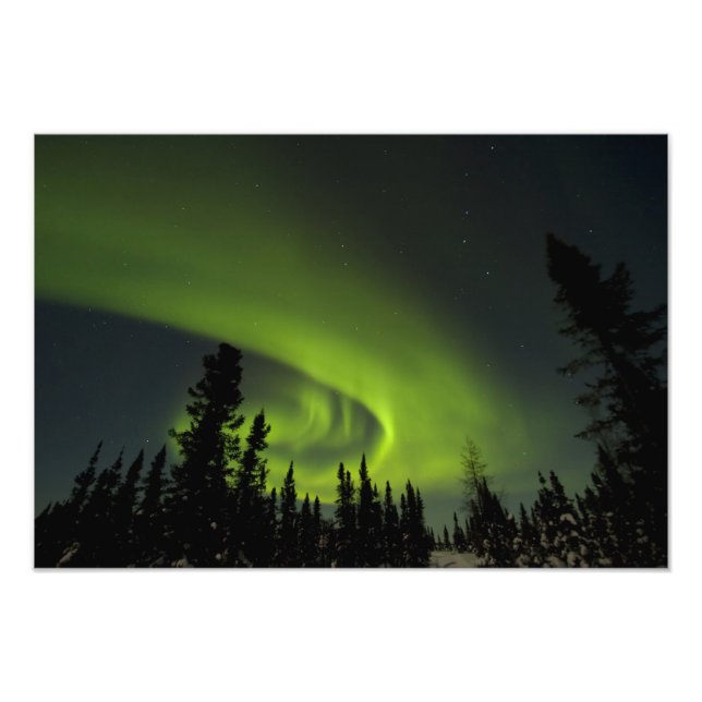 Foto Canadá, Manitoba Vista de aurora boreal y (Frente)
