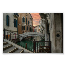 Foto Canal y puente de Venice Sunset - Romántico