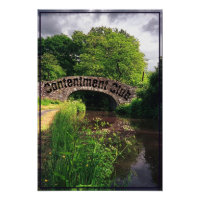 Canal y puente en Brecon, Gales