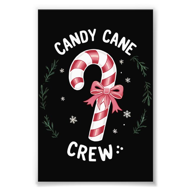Foto Candy Cane Crew Funny Navidades Candy Lover Xmas (Frente)