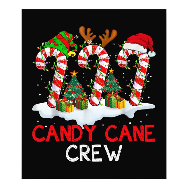 Foto Candy Cane Crew Navidades Santa Elf Reindeer X-mas (Frente)