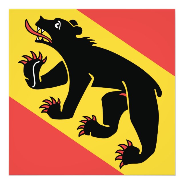 Foto Canton of Bern flag Switzerland symbol (Frente)