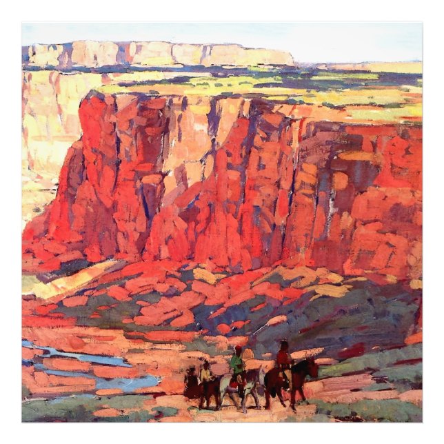 Foto “Canyon Riders” arte western de Edgar Payne (Frente)