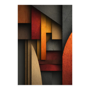 Foto Capas geométricas abstractas de tonos terrosos