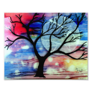 Foto Capas transparentes del árbol y de la tinta