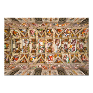 Foto Capilla Sixtina en el techo de Miguel Ángel