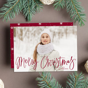 Foto caprichosa de Feliz Navidad con letra de arán