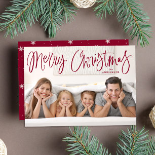 Foto caprichosa de Feliz Navidad con letra de arán