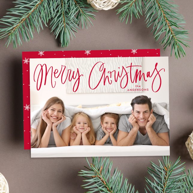 Foto caprichosa de Navidad con letra roja (Subido por el creador)