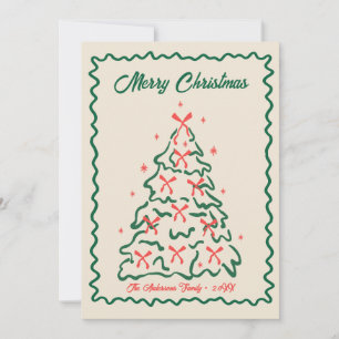Foto caprichosa de Navidad dibujada a mano 