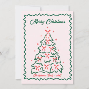 Foto caprichosa de Navidad dibujada a mano