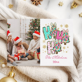 Foto caprichosa Ho Ho Ho Navidad Familia