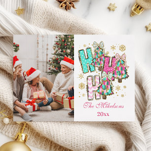 Foto caprichosa Ho Ho Ho Navidad Familia