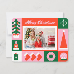 Foto caprichosa y colorida de Navidad