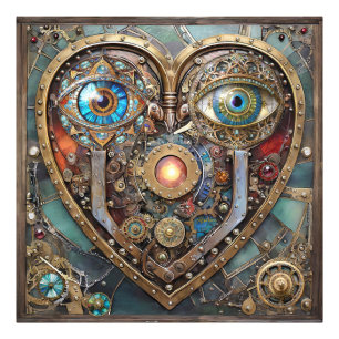 Foto Caprichoso Corazón Steampunk Te Veo Te Amo