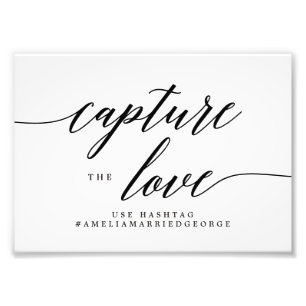 Foto Capturar el color EDITABLE del amor y el Rótulo de