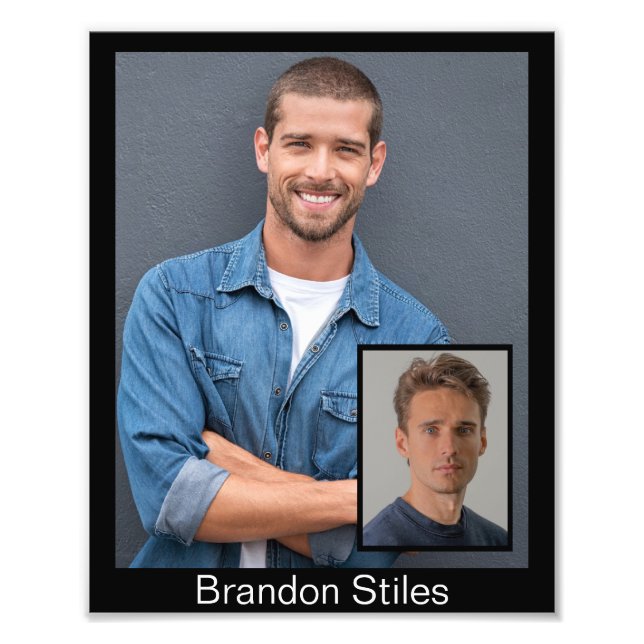 Foto Capturas de cabeza de 8x10 en acción para llamadas (Frente)