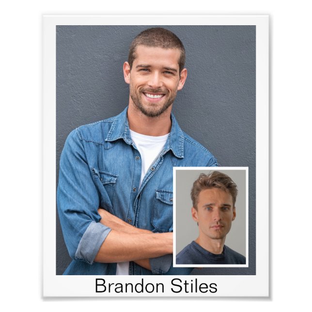 Foto Capturas de cabeza de 8x10 en acción para llamadas (Frente)