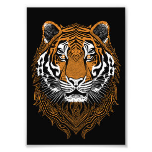 Foto Cara de Tigre Detallada