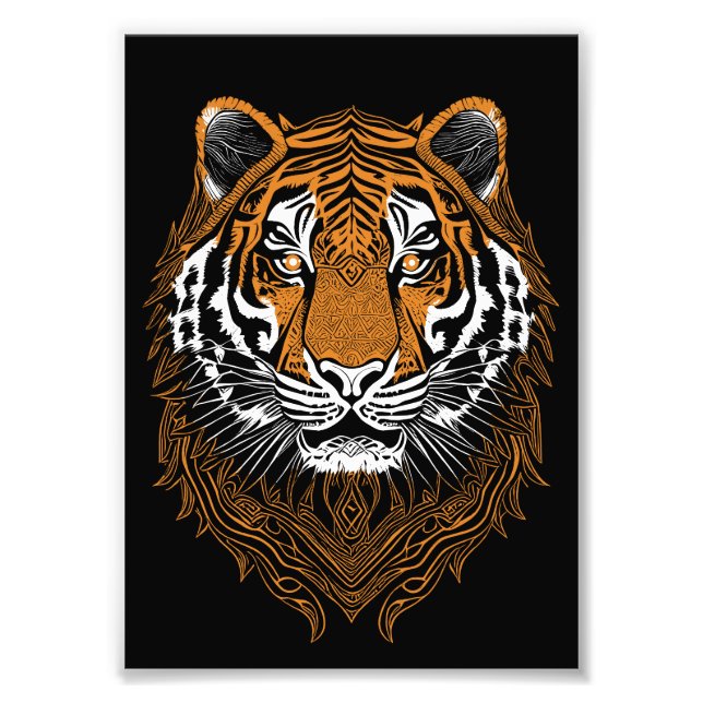 Foto Cara de Tigre Detallada (Frente)