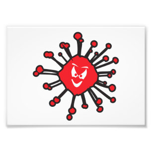 Foto Cara Malvada Covic 19 Silhouette de Infección