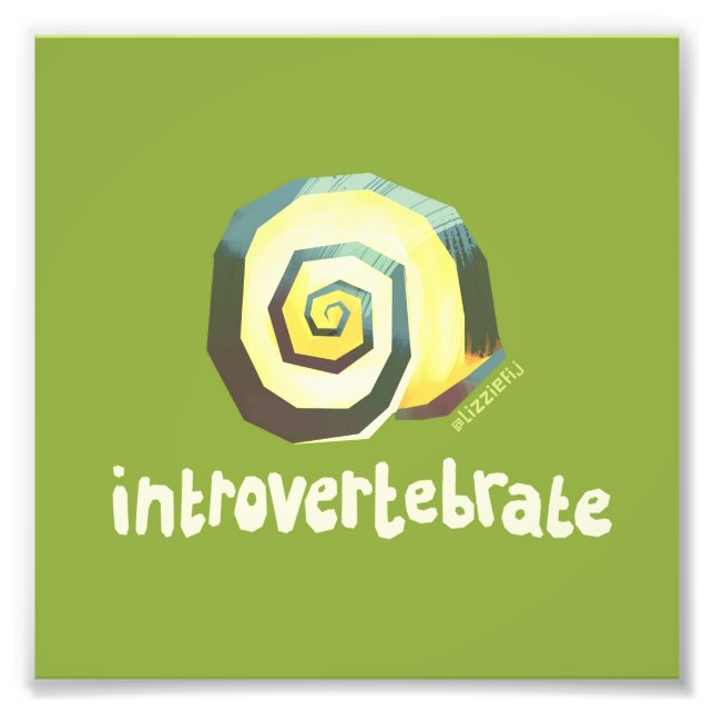 Foto Caracol introvertebrado - letra pequeña de arte (Frente)