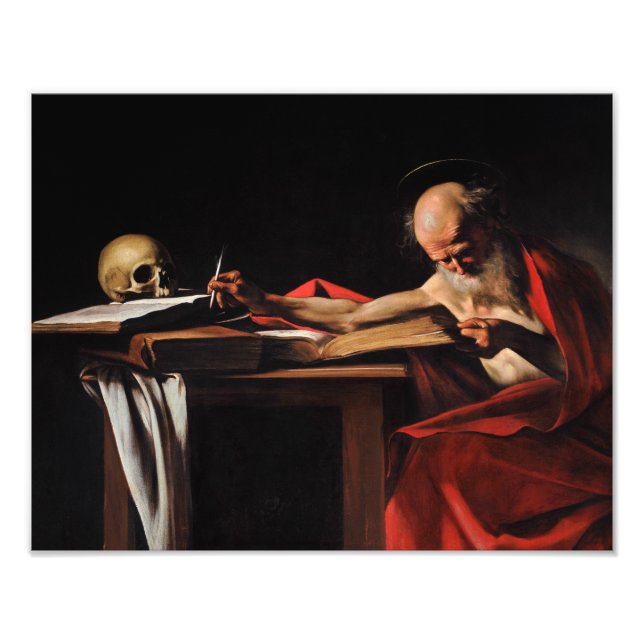 Foto Caravaggio - Escritura de Saint Jerome (Frente)