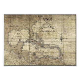 Foto Caribe - mapa antiguo