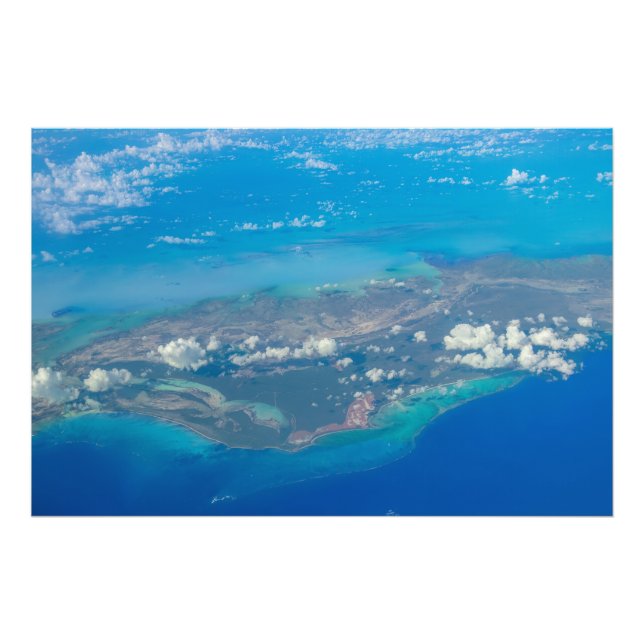 Foto Caribe tropical azul e isla (Frente)
