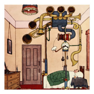 Foto Caricatura “Early to Bed” de W Heath Robinson