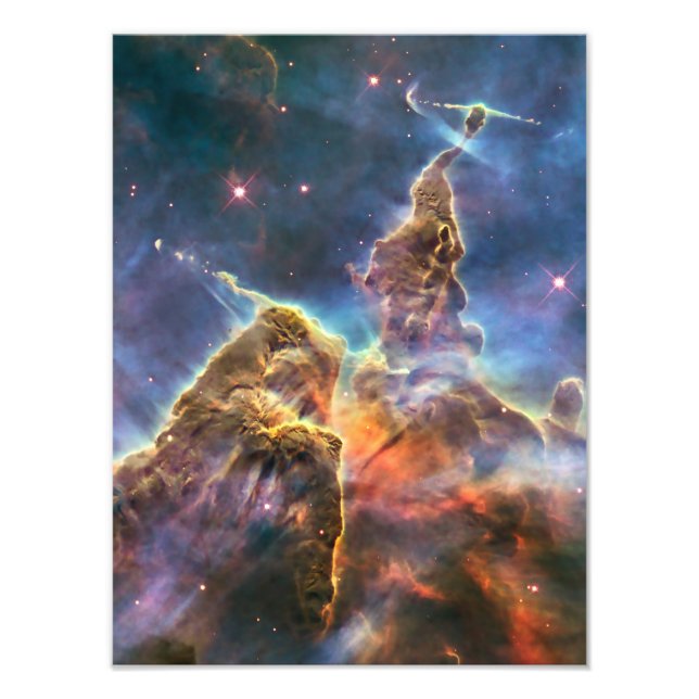 Foto Carina Nebula por el telescopio espacial Hubble (Frente)