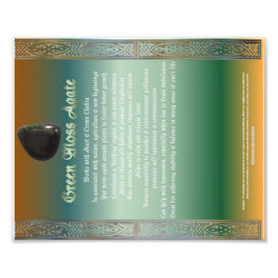 Foto Carta verde de las propiedades de la ágata de