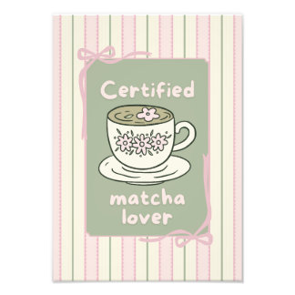 Foto Cartel de arte de pared de bebida de Matcha