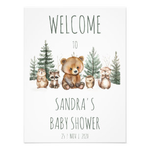 Foto Cartel de bienvenida para baby shower de Aventura