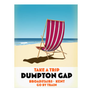 Foto Cartel de Dumpton Gap Broadstairs Kent junto al ma
