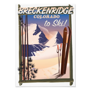 Foto Cartel de esquí de Breckenridge, Colorado