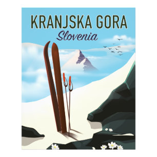 Foto Cartel de esquí de Kranjska Gora Eslovenia