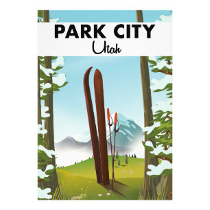 Foto Cartel de esquí de Park City Utah