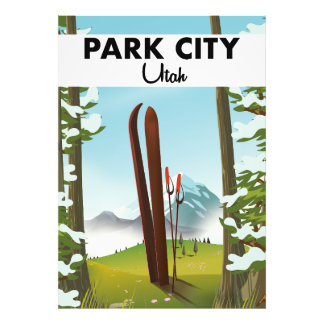 Foto Cartel de esquí de Park City Utah