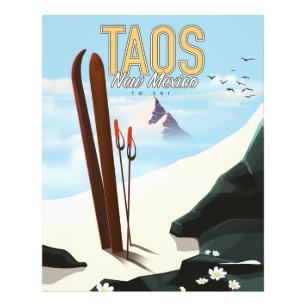 Foto Cartel de esquí de Taos Nuevo México