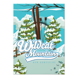 Foto Cartel de esquí de Wildcat Mountain New Hampshire