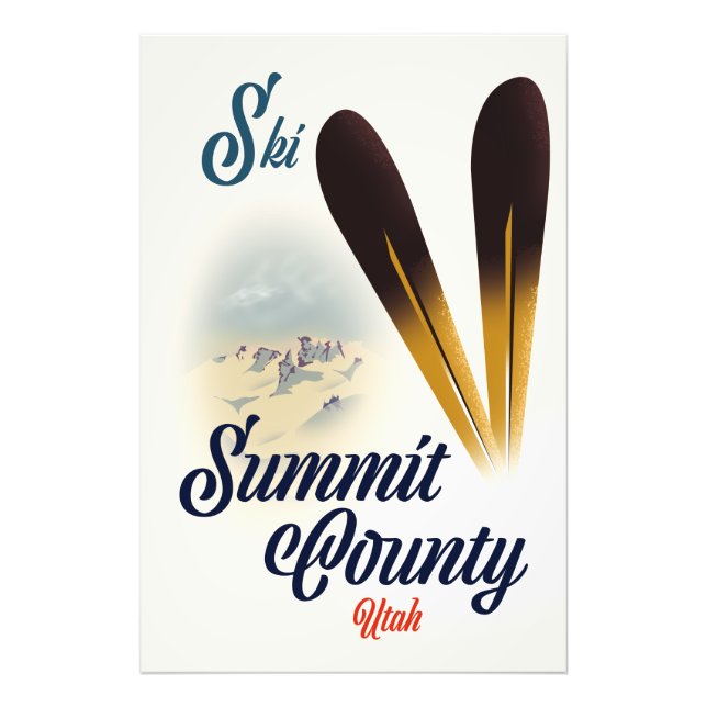 Foto Cartel de esquí del Condado Summit, Utah. Cartel (Frente)