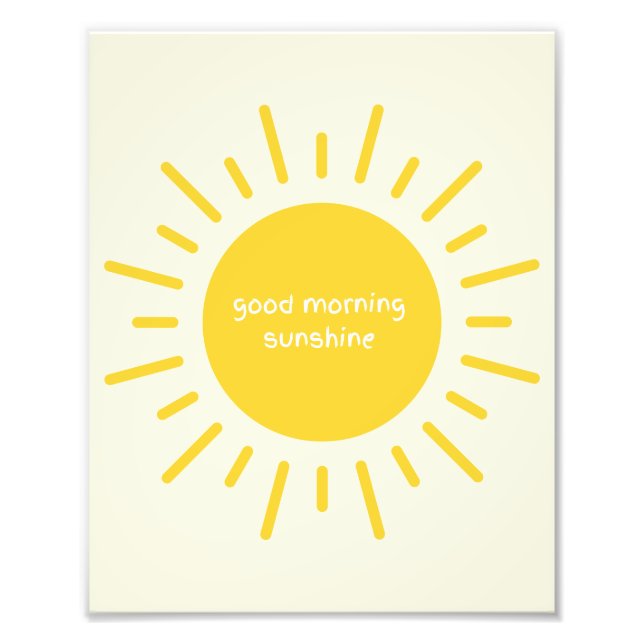 Foto cartel de guardería buen día sol (Frente)